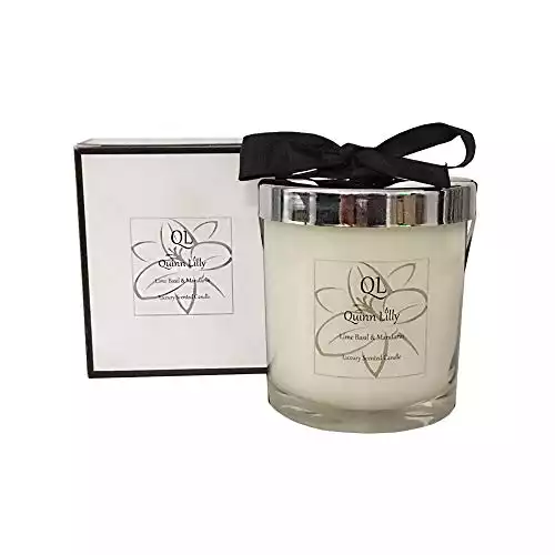 Quinn Lilly Lime Basil and Mandarin Candle Scented Luxury Candle
