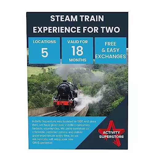 Steam Train Gift Experience Voucher For Two